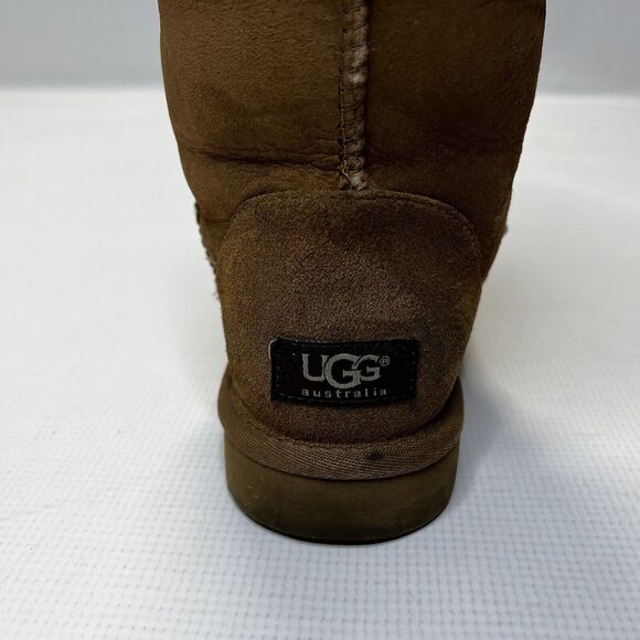 UGG Classic Tall Boot Chestnut Suede Sheepskin Shearling (SN 5815) Size 7 - Picture 8 of 16